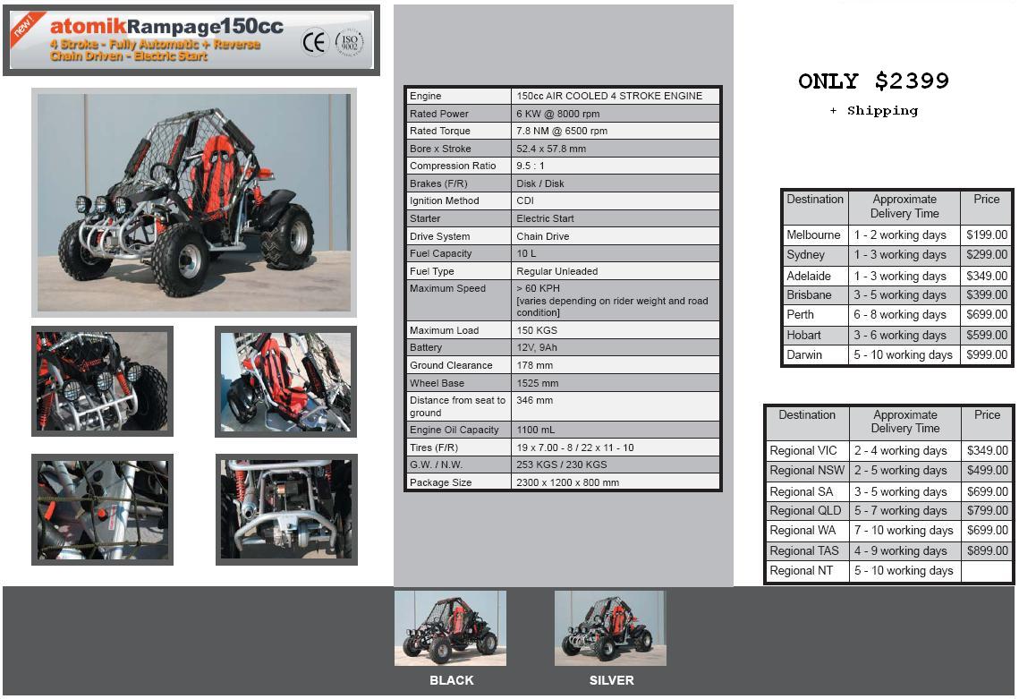 Rampage150ccSpecs