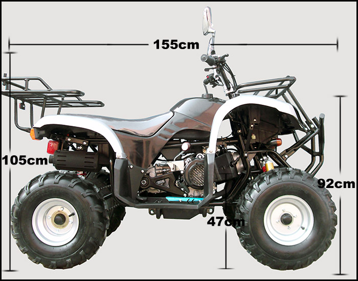 150ccATVFarmQuadSizes